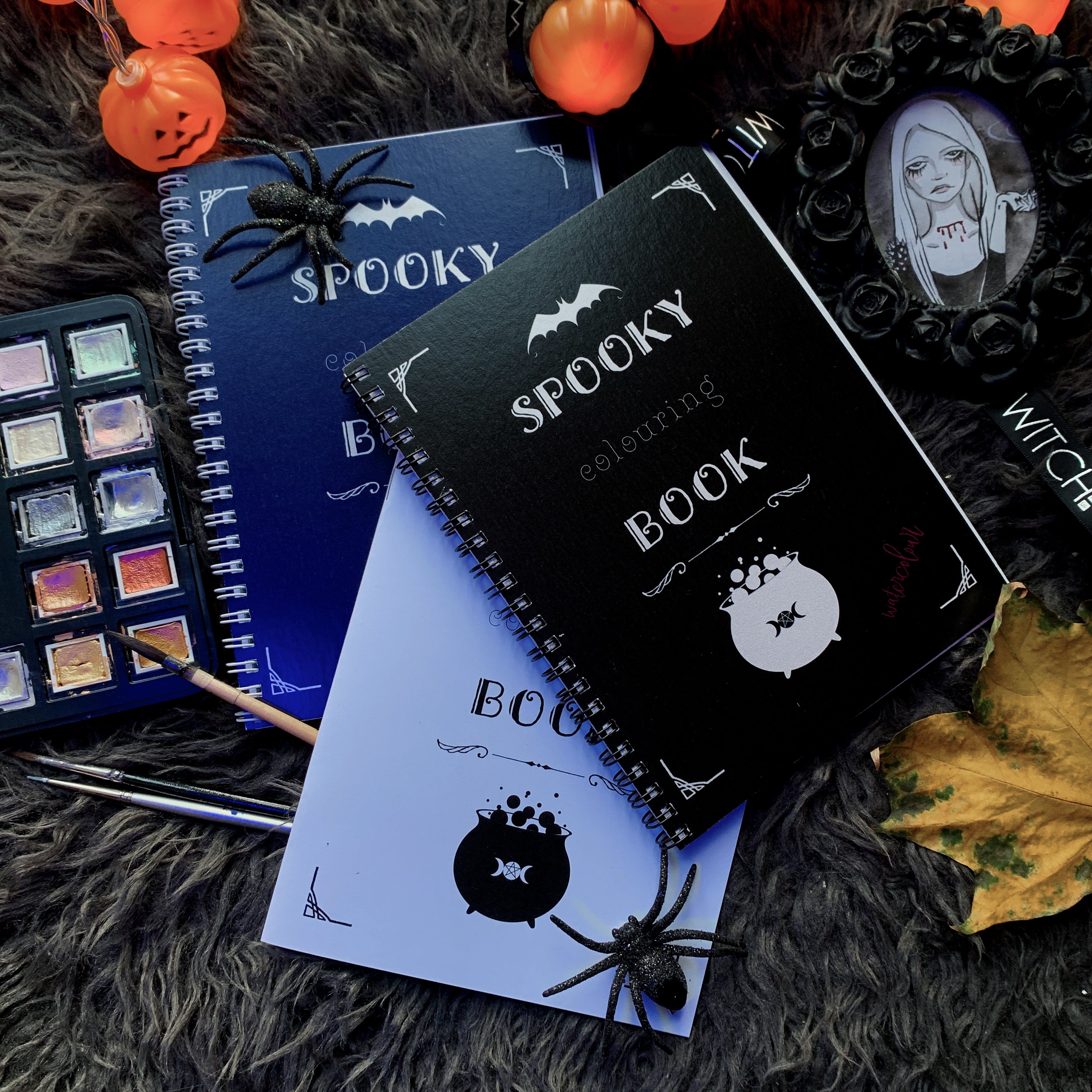 HALLOWEEN Mini Book - Color In - PDF file - Instant Download – Printing The  Moon