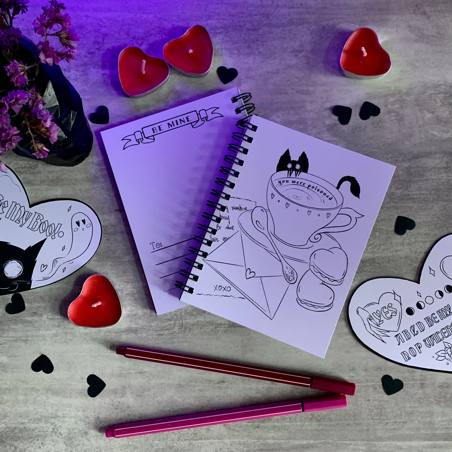 LOVE SPELL colouring BOOK - Moon&Hunter