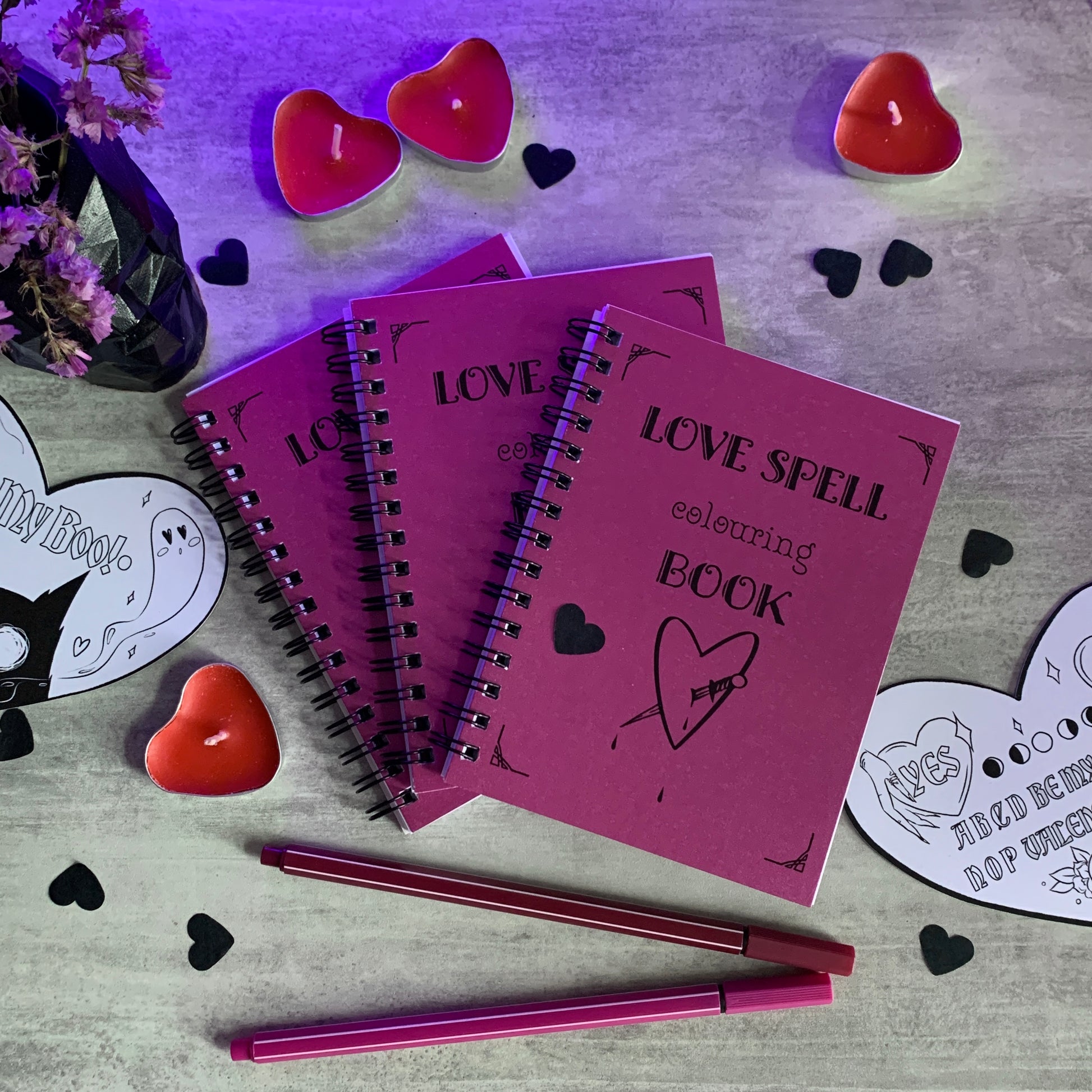 LOVE SPELL colouring BOOK - Moon&Hunter