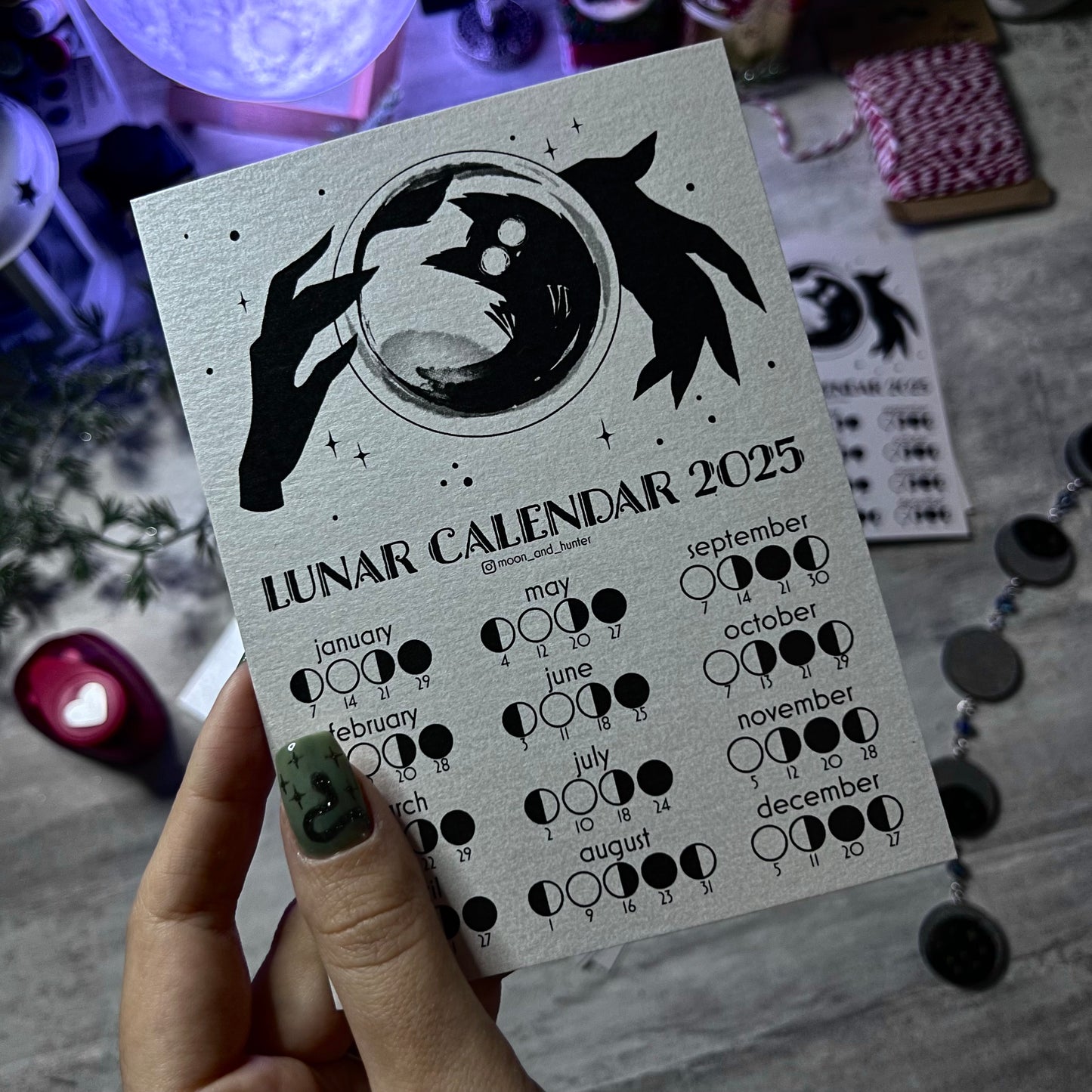 Lunar Cat Calendar 2025