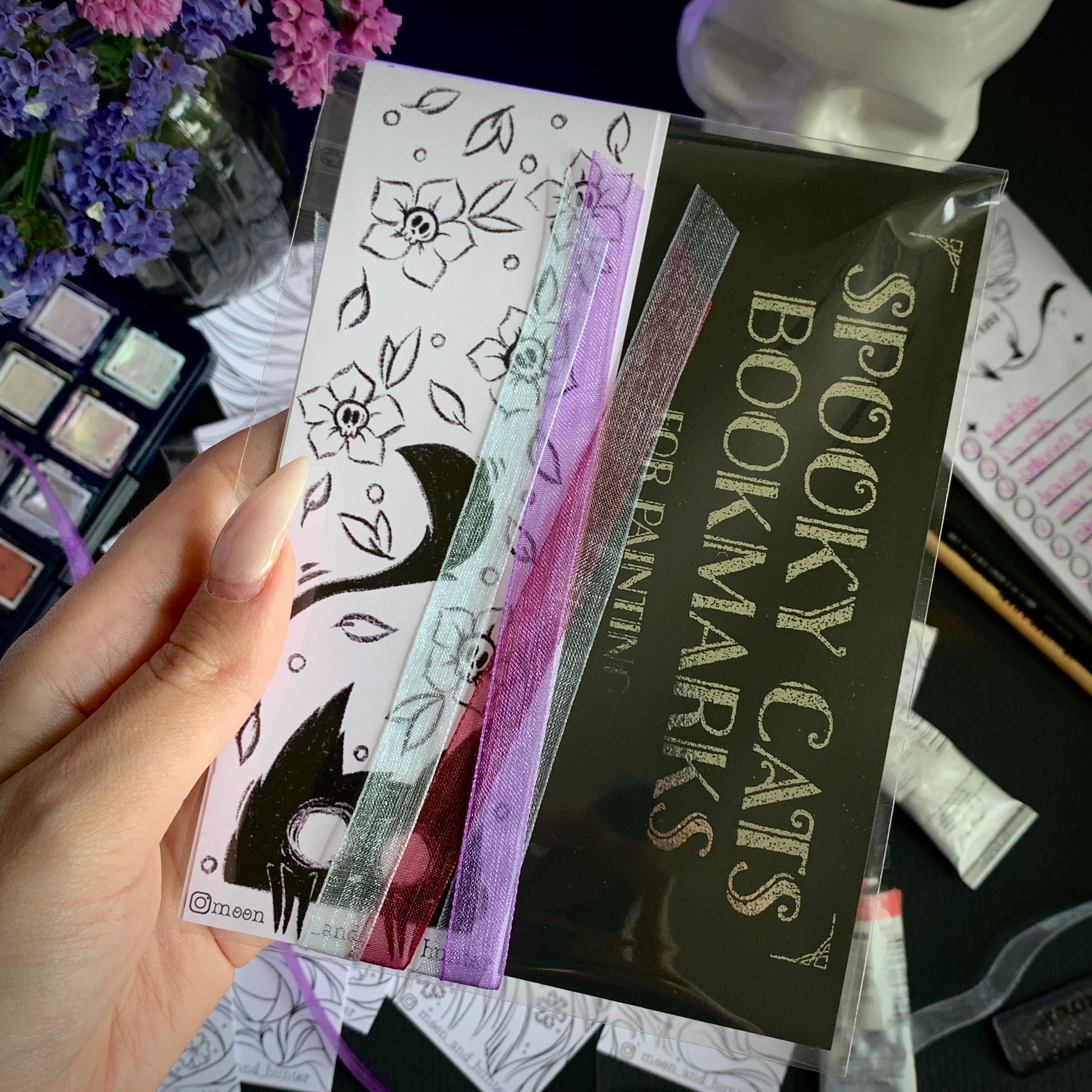 SPOOKY CATS BOOKMARKS - Moon&Hunter