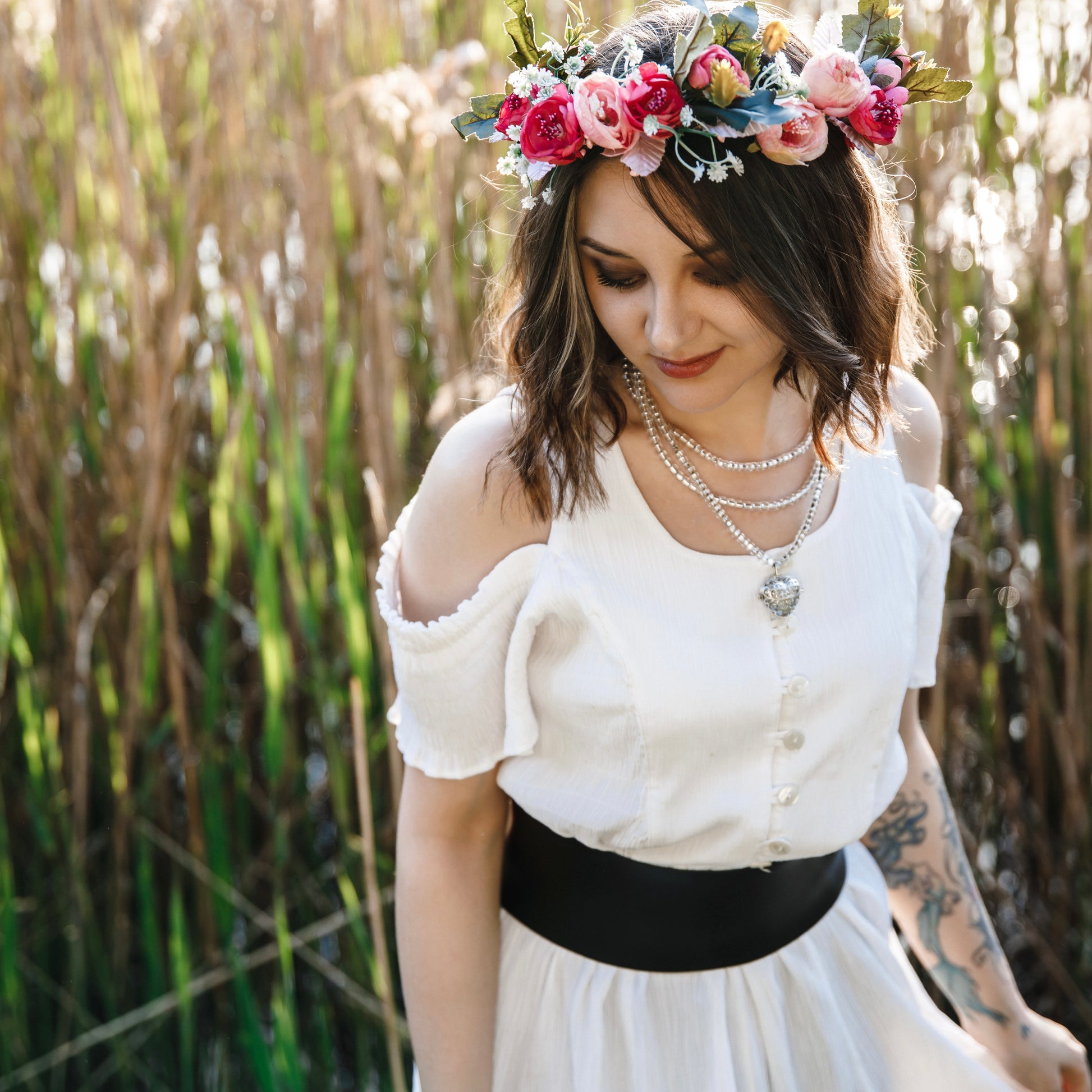 Pink Clouds Flower Crown - Moon&Hunter