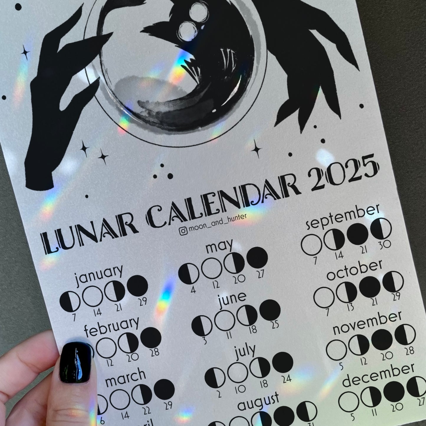 Lunar Cat Calendar 2025