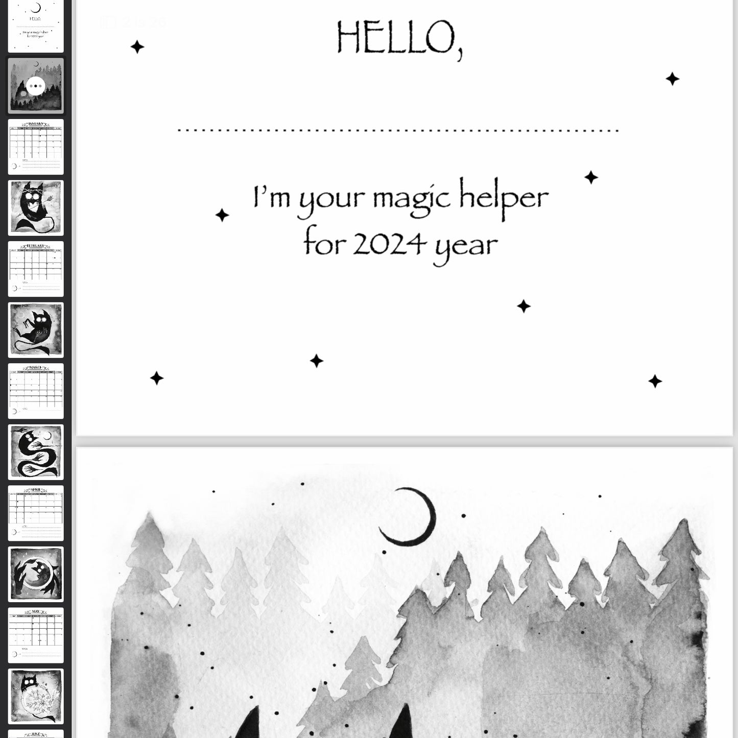 Magic Calendar 2024 - Moon&Hunter