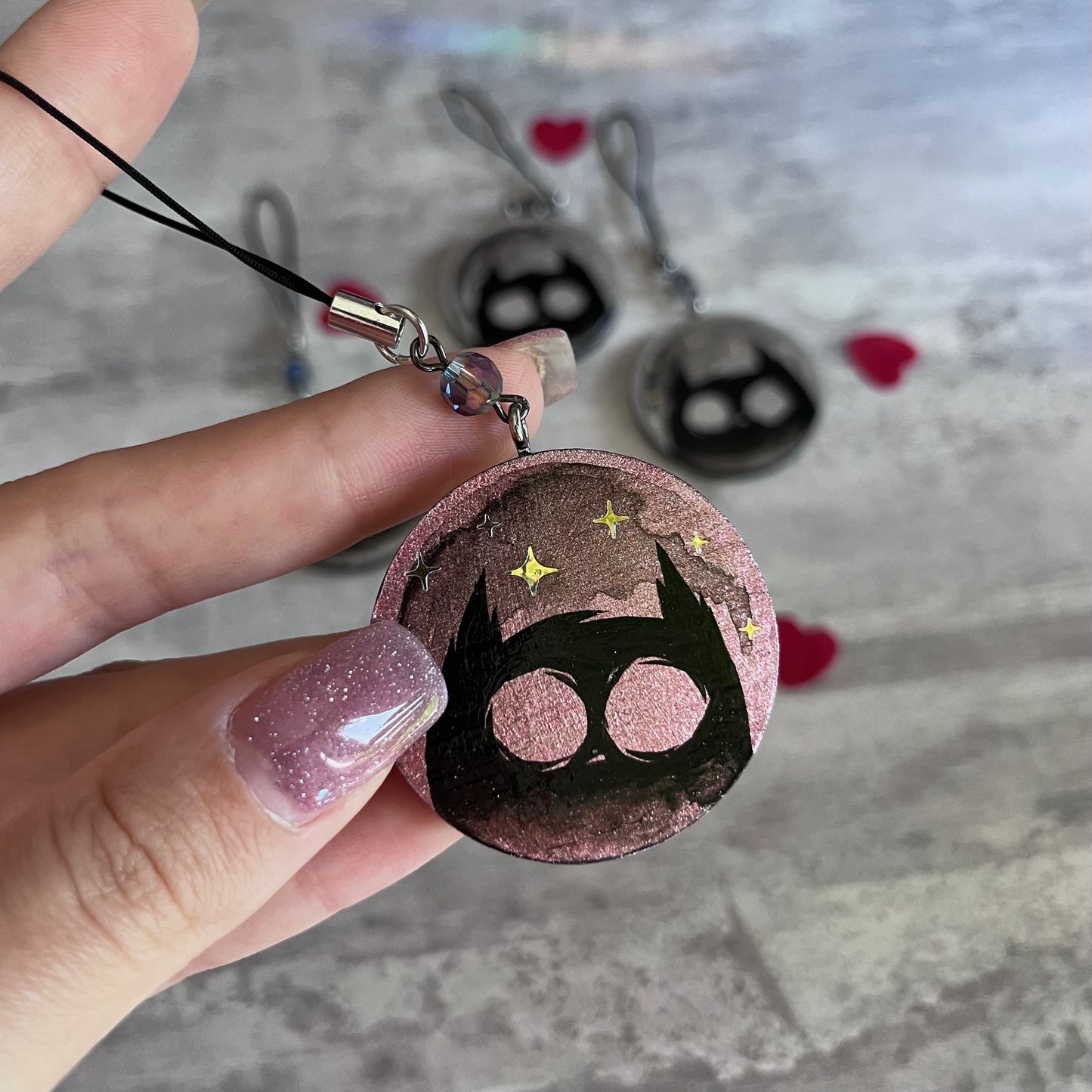 Spooky Cat Protection Keychain 🐾 - Moon&Hunter