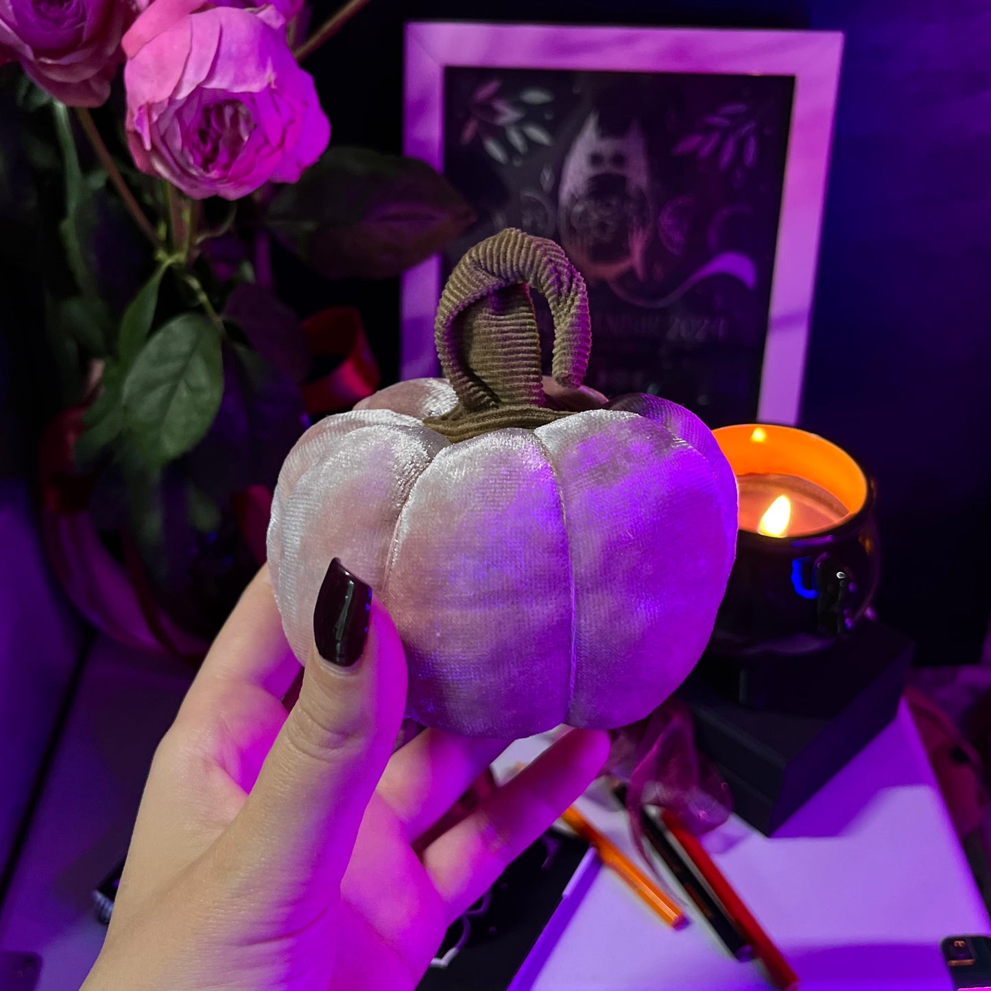 VELVET PUMPKIN DECOR