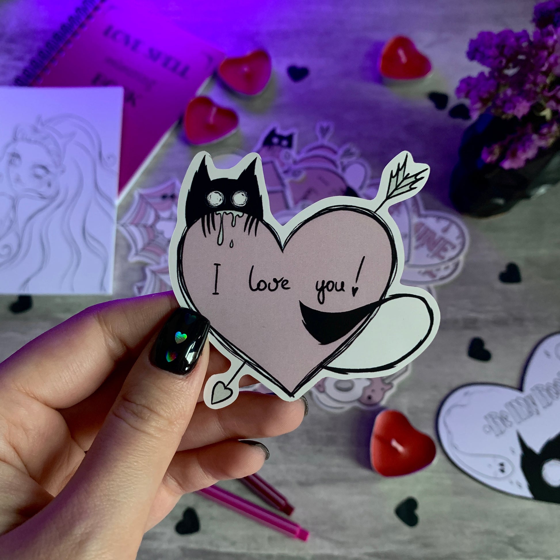 Valentines Stickers 🖤 - Moon&Hunter