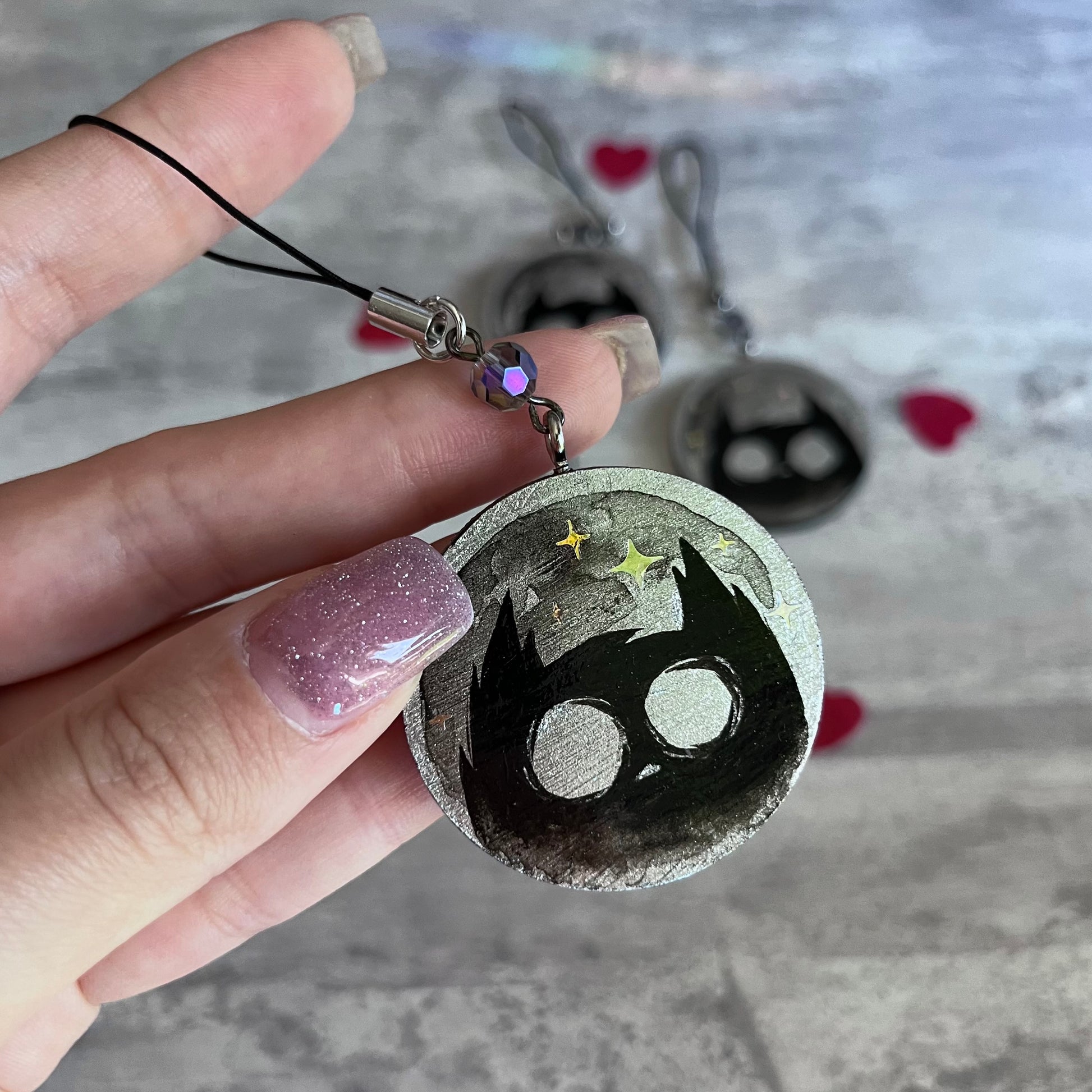 Spooky Cat Protection Keychain 🐾 - Moon&Hunter