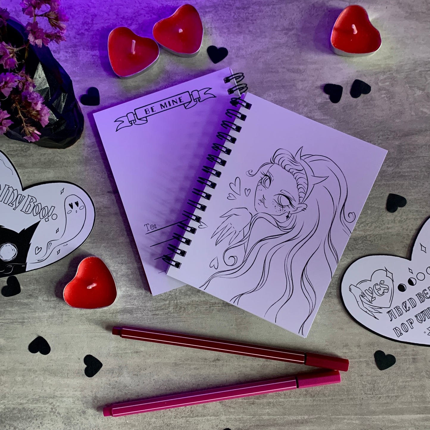 LOVE SPELL colouring BOOK - Moon&Hunter