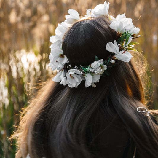 Magnolia Purity Flower Crown - Moon&Hunter