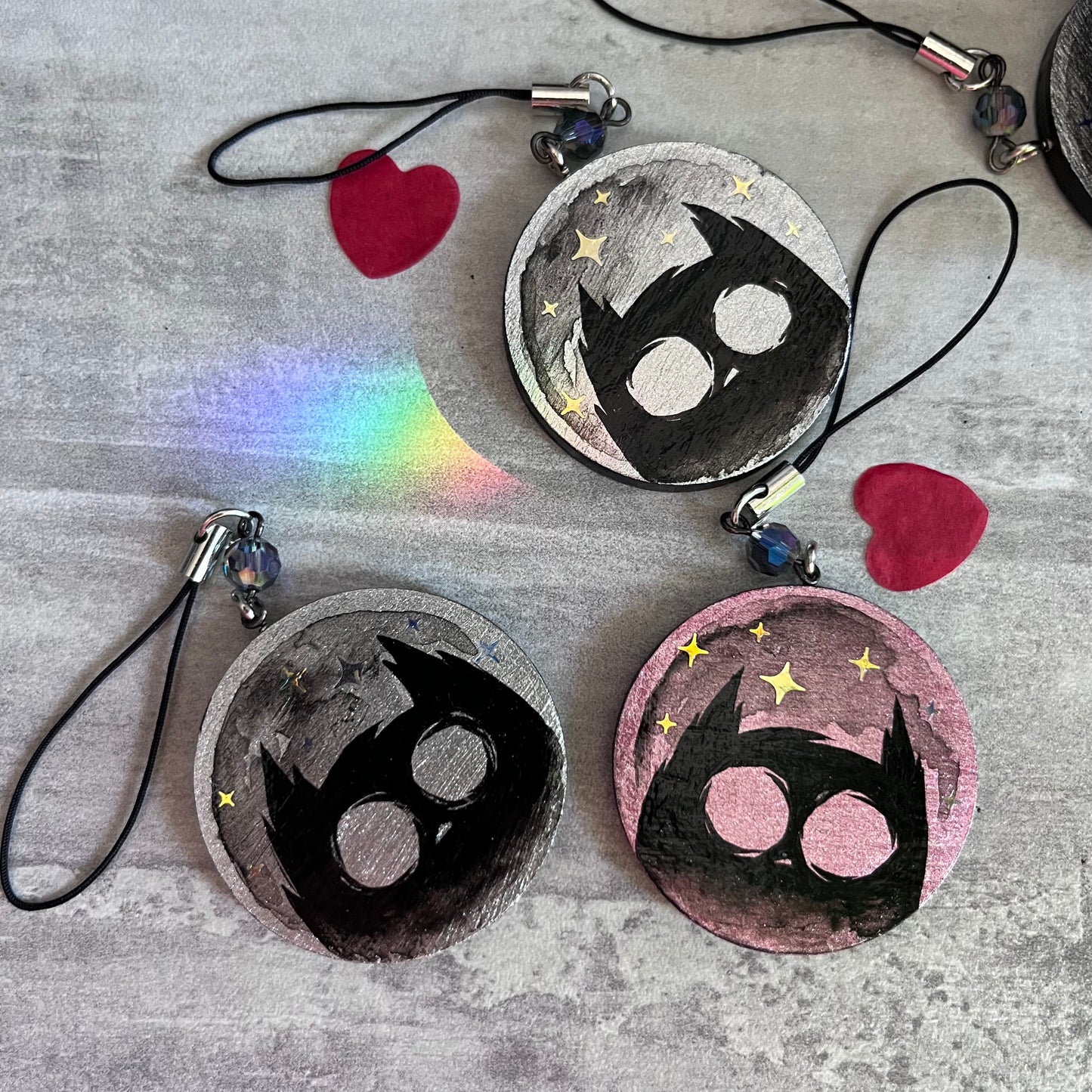 Spooky Cat Protection Keychain 🐾 - Moon&Hunter