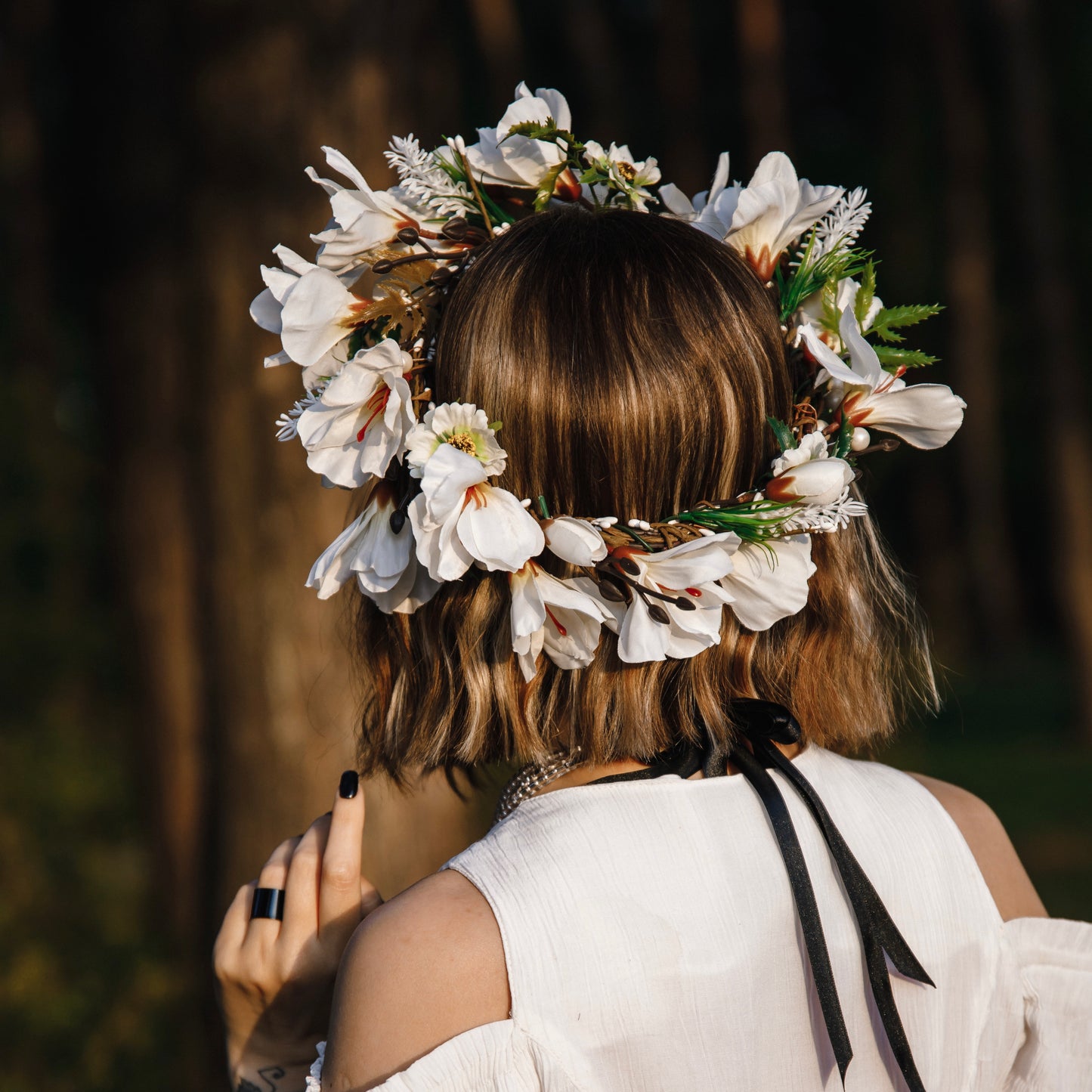 Magnolia Purity Flower Crown - Moon&Hunter