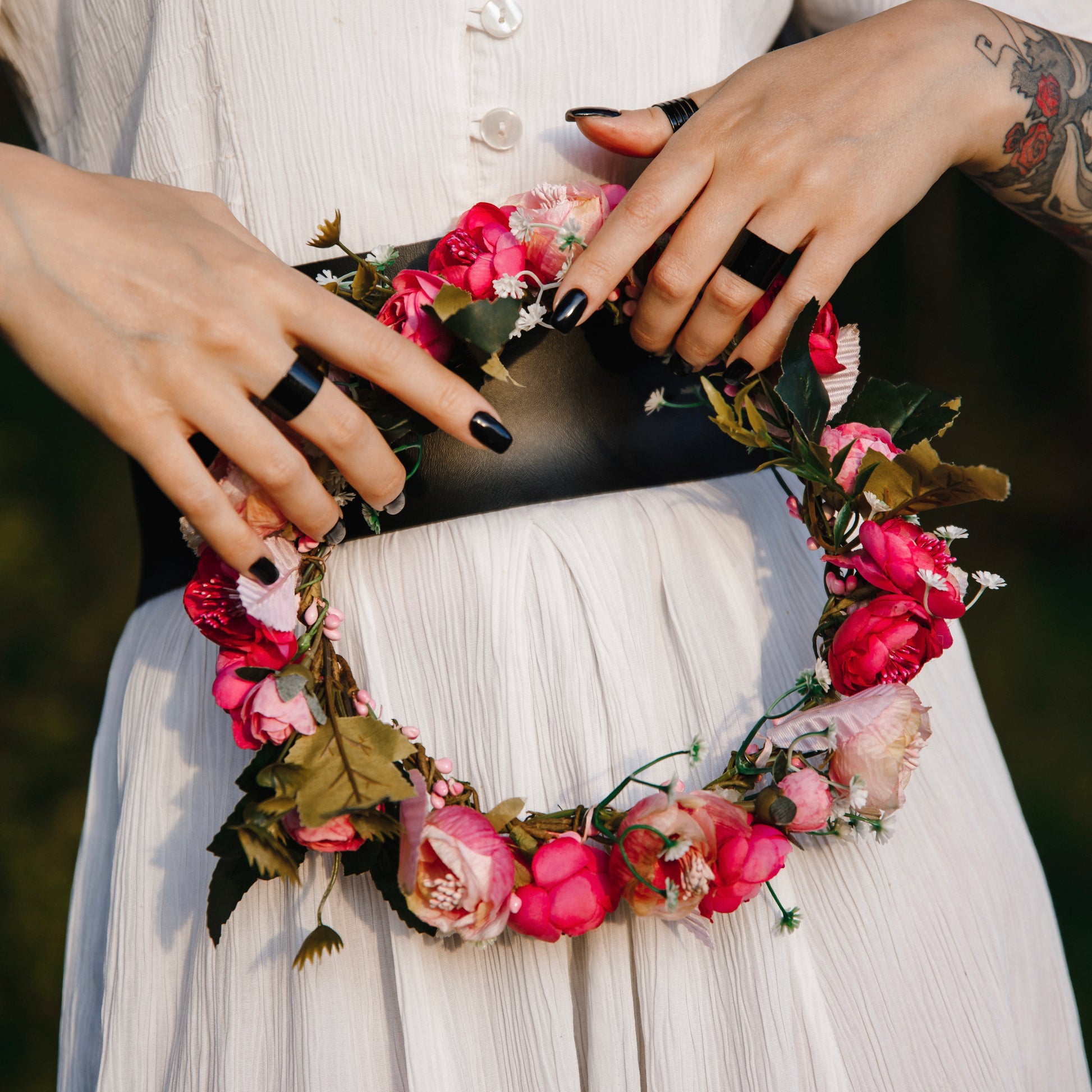 Pink Clouds Flower Crown - Moon&Hunter