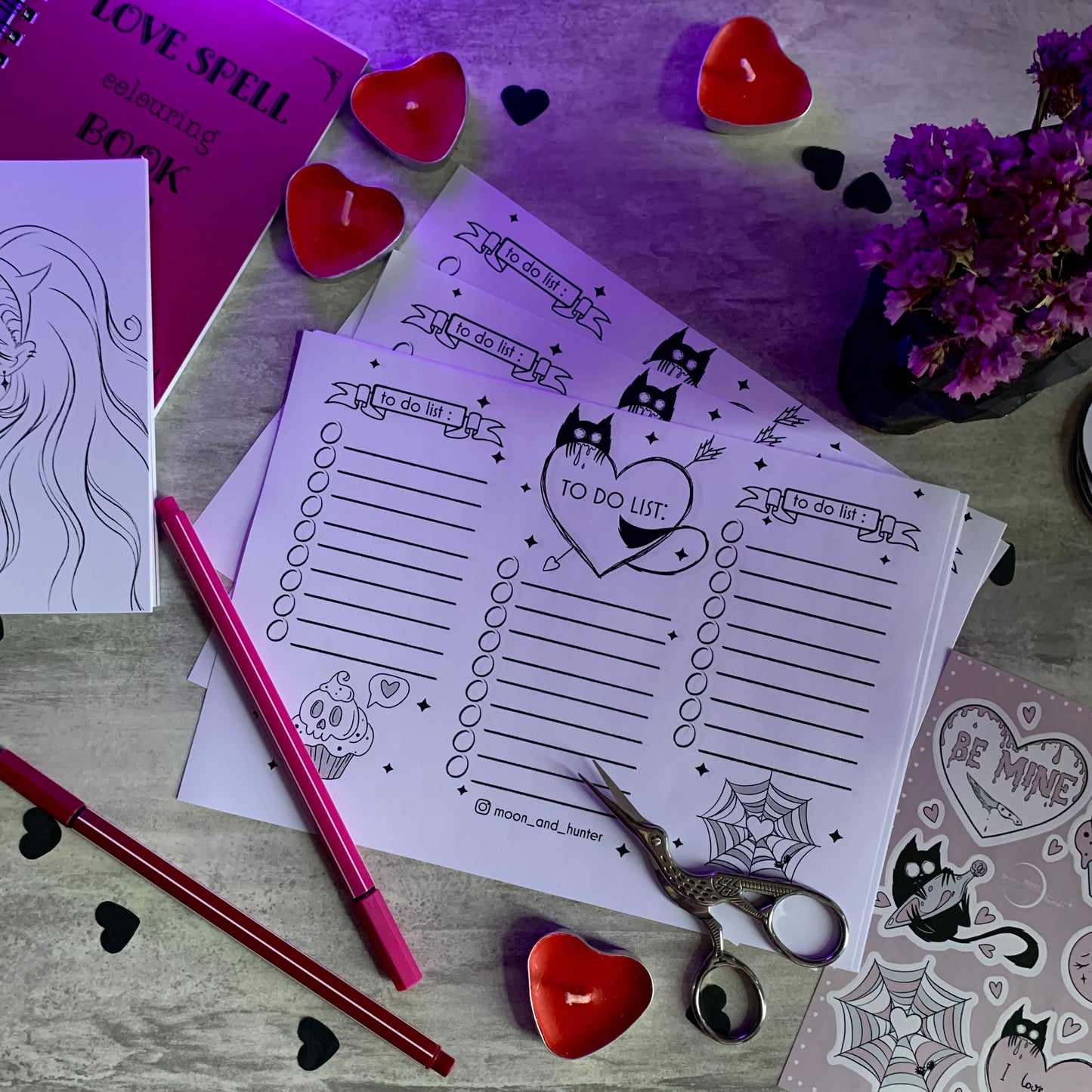 To-Do List Valentine’s Day TESTERS - Moon&Hunter