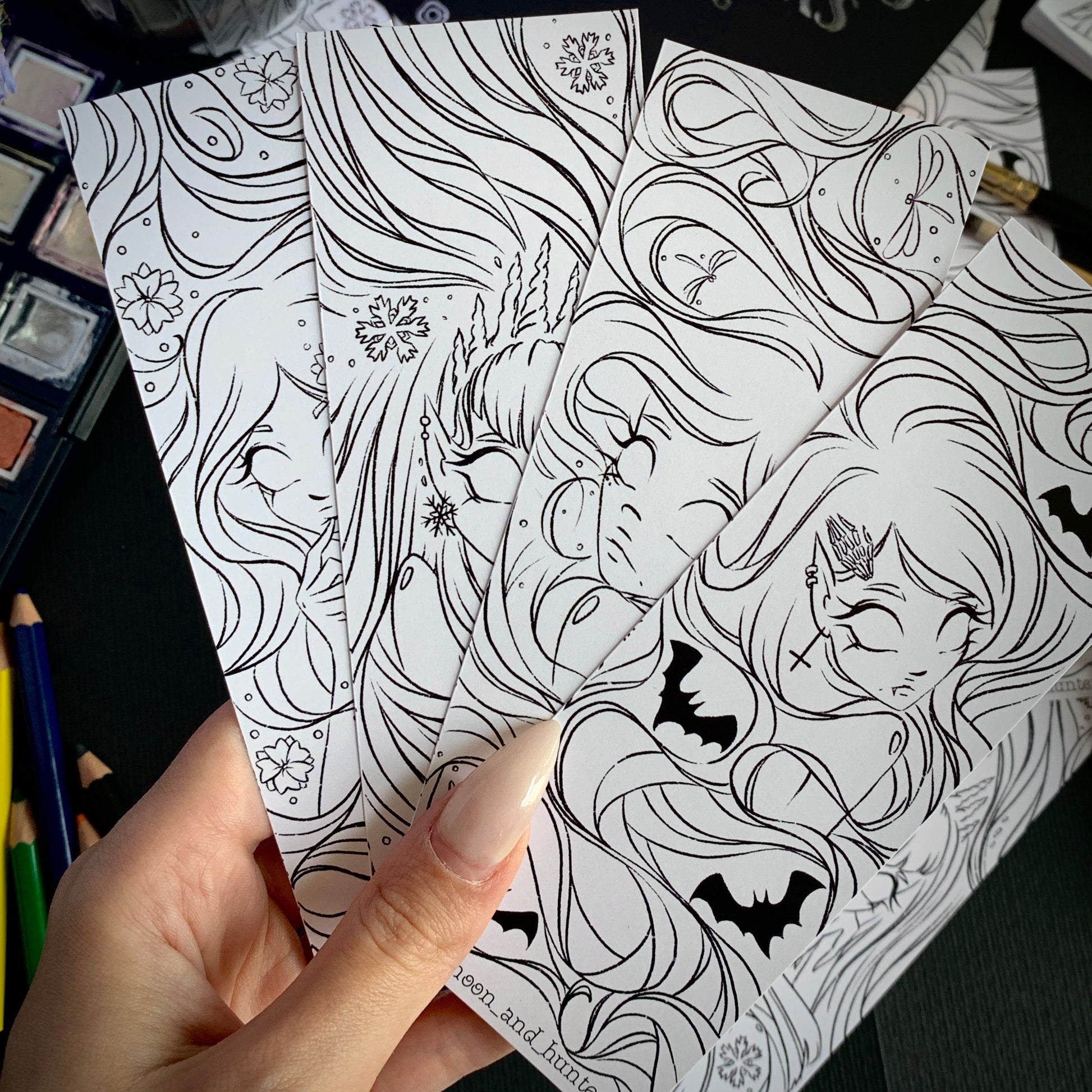 CREEPY GIRLS BOOKMARKS - Moon&Hunter