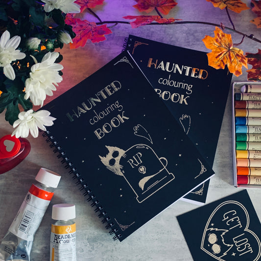 HAUNTED COLOURING BOOK