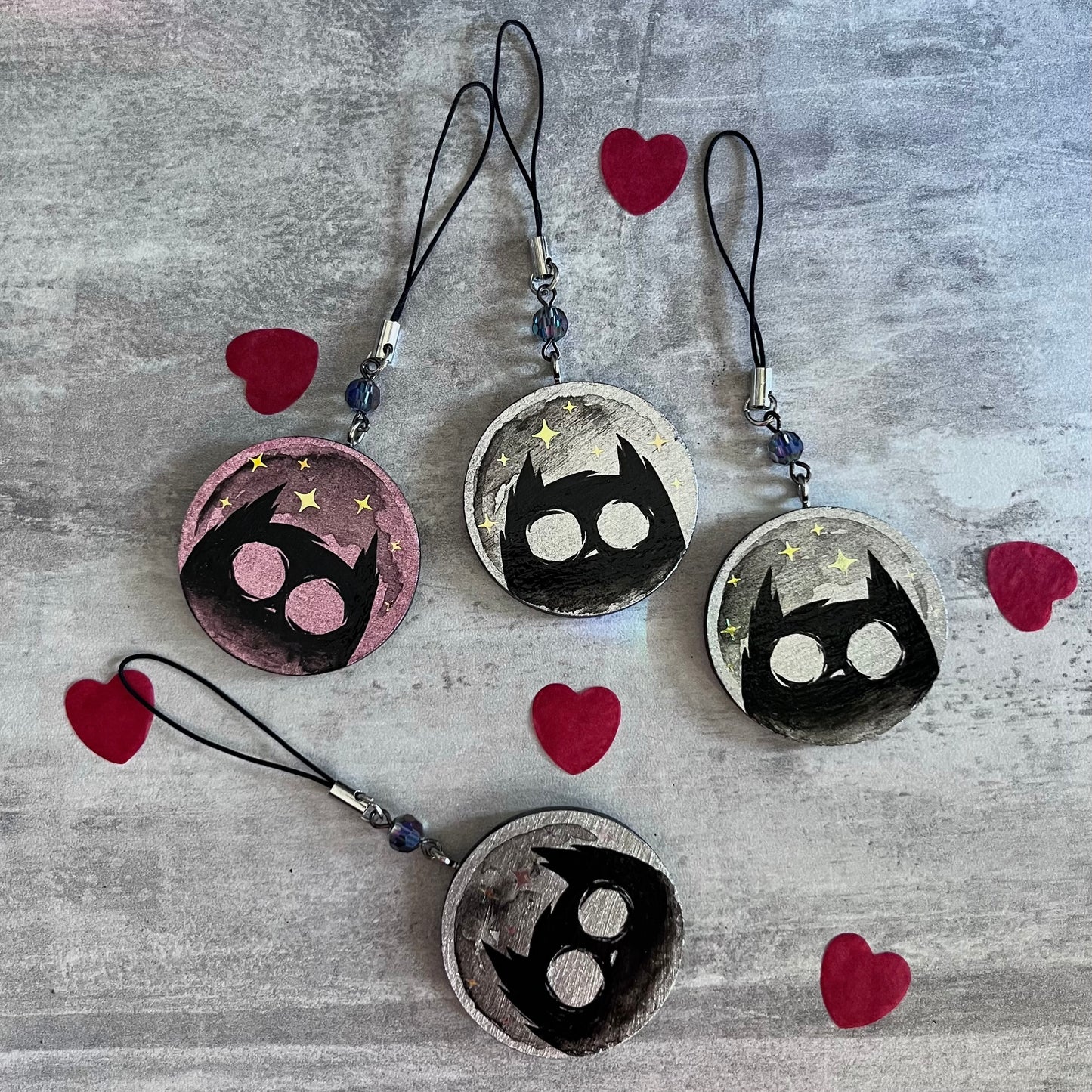 Spooky Cat Protection Keychain 🐾 - Moon&Hunter