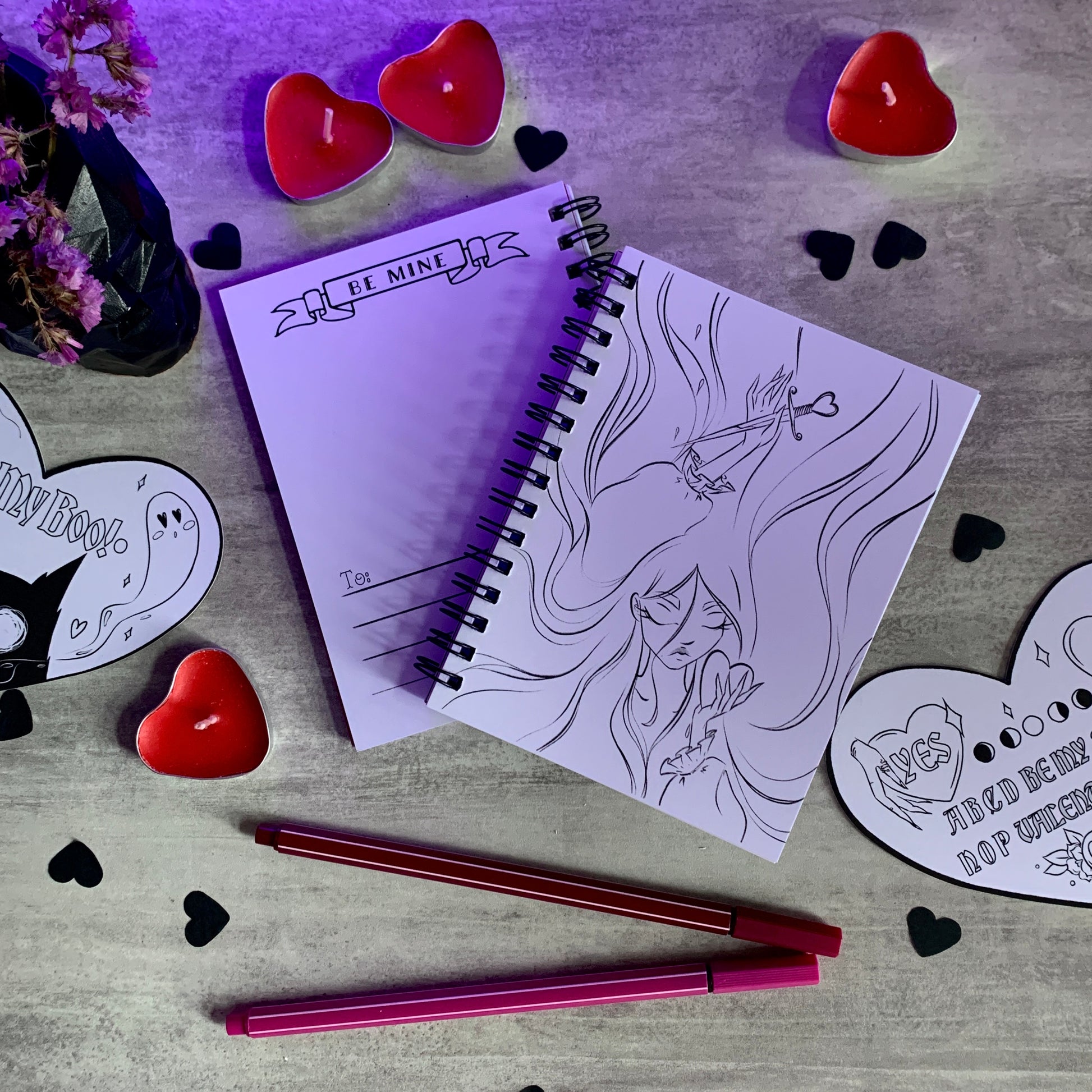 LOVE SPELL colouring BOOK - Moon&Hunter