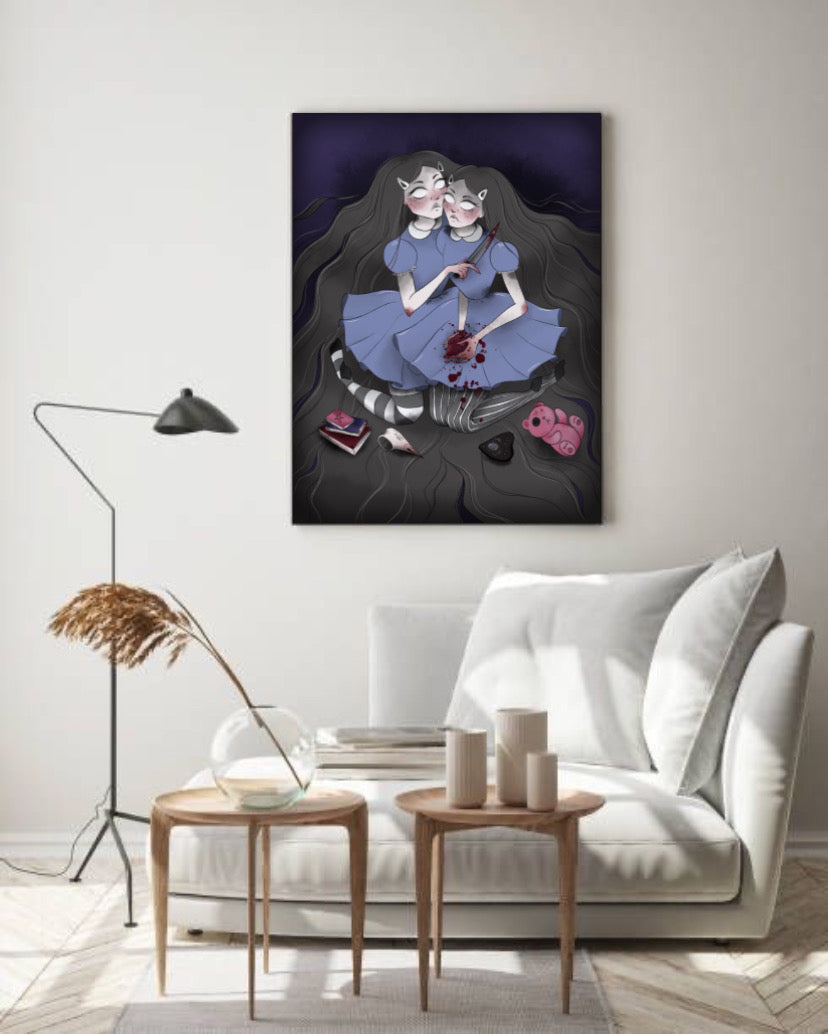 CREEPY TWINS canvas - Moon&Hunter